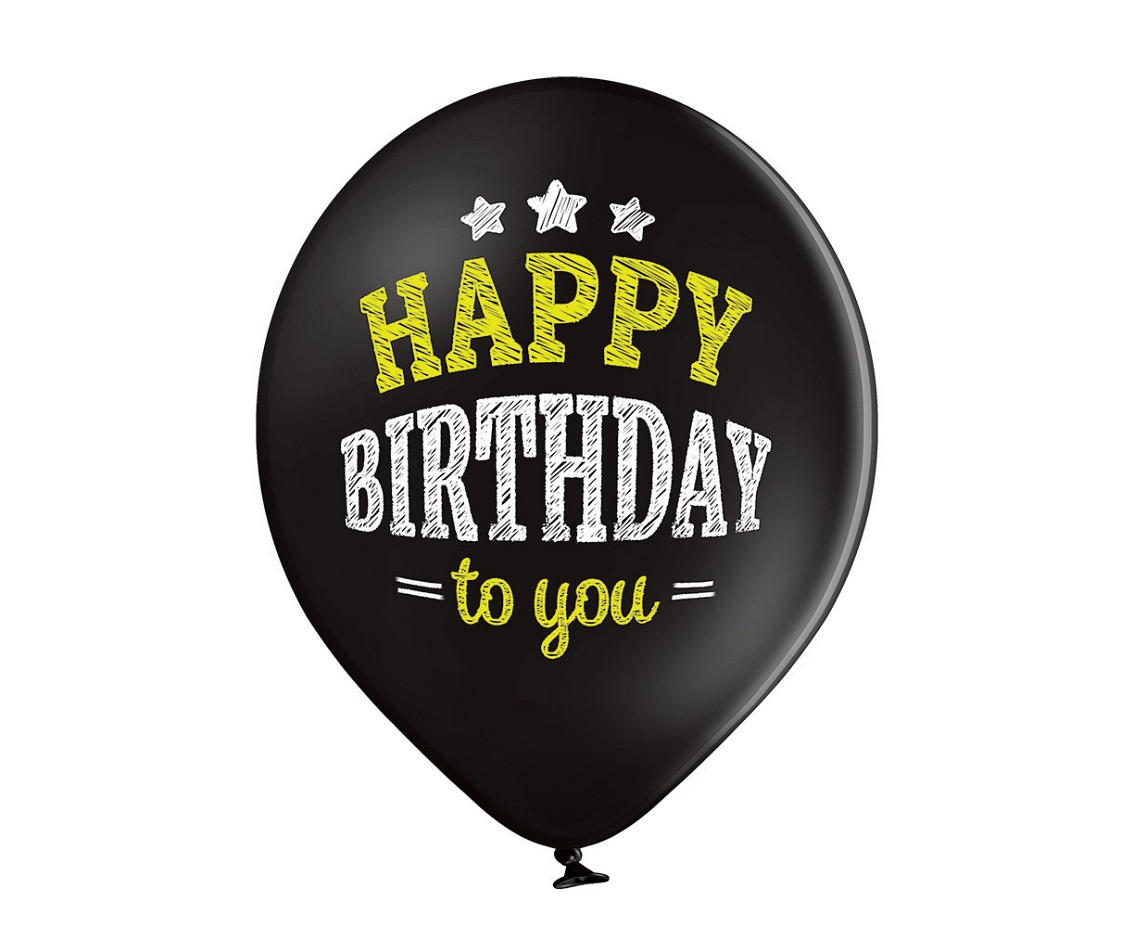 Balloons Belbal 12", D11, "Happy Birthday to you", 6 pcs